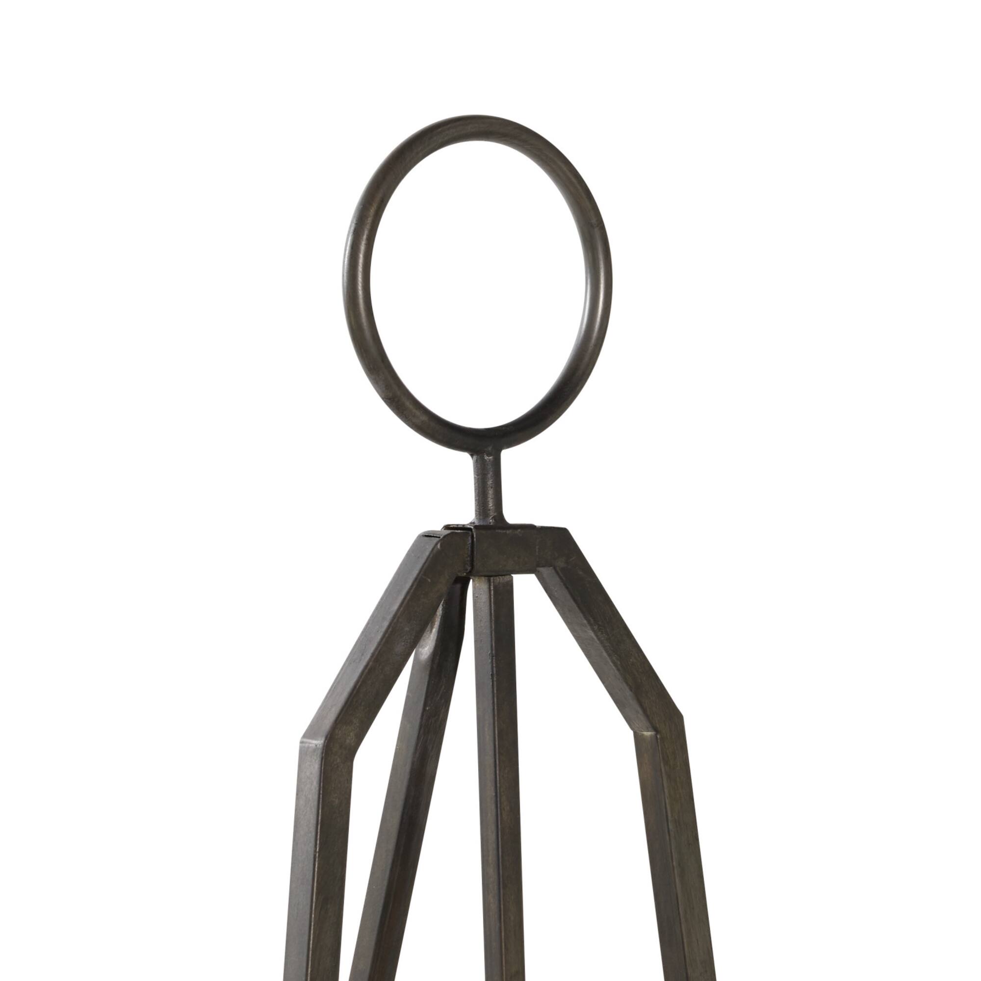 Black Iron Industrial Easel, 52" x 16" x 18"